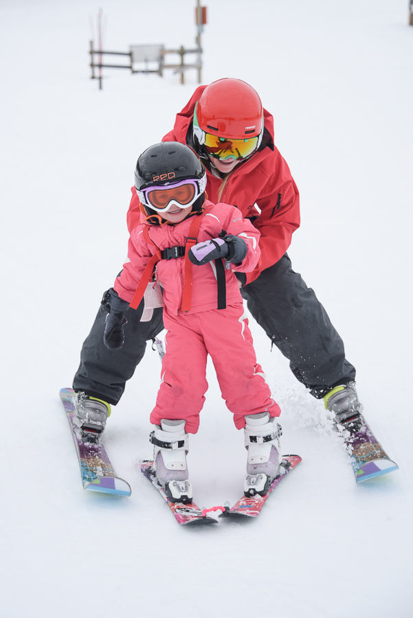 skiing